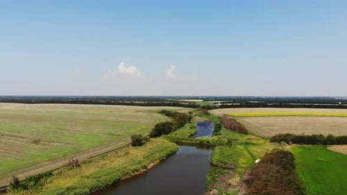 View of the beautiful countryside landscape.