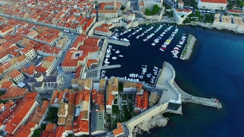 old port site of Dubrovnik in Croatia