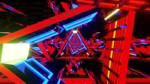 Magic Sci Fi Tunnel Background Vj Loop 4K