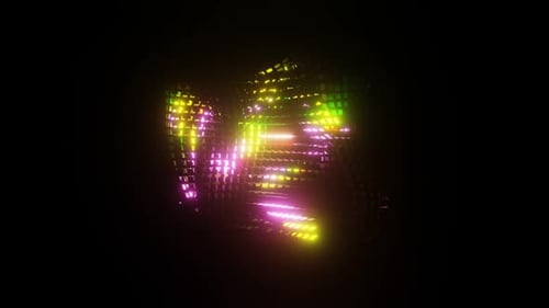 Vj Loop Sparkling Neon Abstraction 02