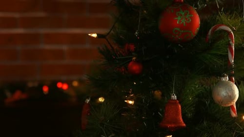 View of christmas decorations