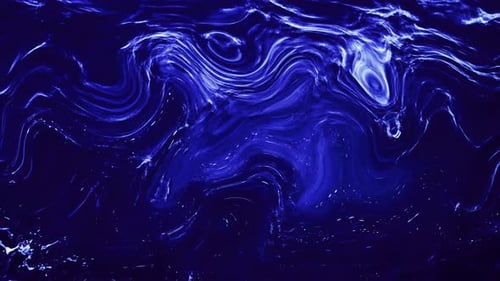 Fluid Blue Abstract Wavy Organic Background Animation