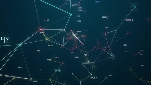 Abstraktes digitales Netzwerk 1