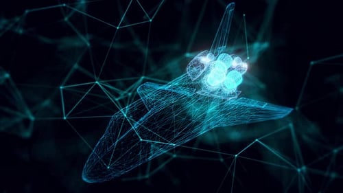 Space Shuttle Hologram Close Up Hd