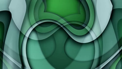 Green Cyan Color Abstract 3d Moving Background Animation