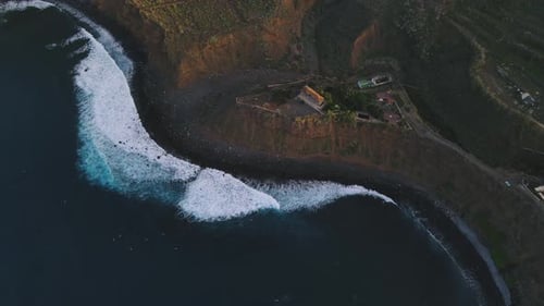 Incredible Mountain Scenery on the Ocean in the North of the Spanish Volcanic Island of Tenerife