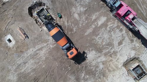 Truck on Construction Site