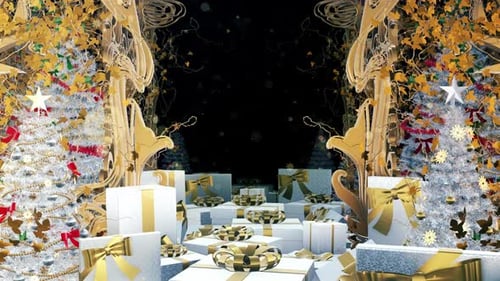 Christmas Art Nouveau Gift Box 01 HD