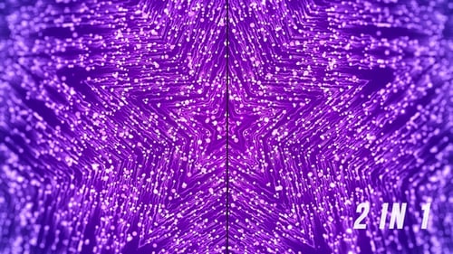 Glowing Purple Particle Star Background Animation