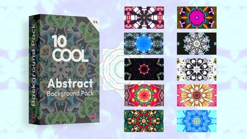 Dynamic Abstract Kaleidoscope Pattern Backgrounds