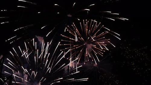 New Year celebration, fireworks