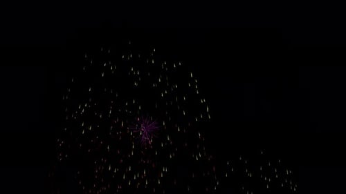 4K Farbiges Feuerwerk