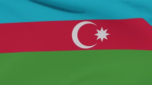 Drapeau Azerbaïdjan Patriotisme Liberté nationale Seamless Loop