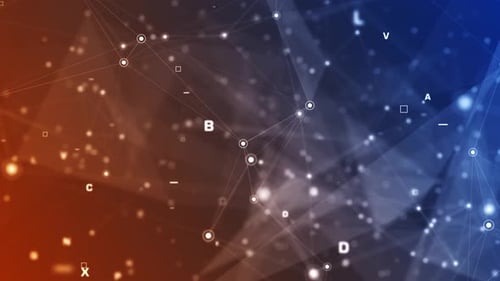 Arrière-plan numérique du réseau 4K Technologic (bouclable)