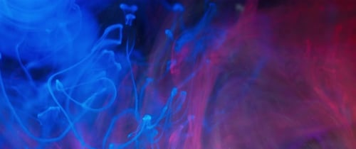 Blue and Red Ink Swirls