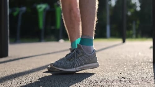 Man Exercising Outside