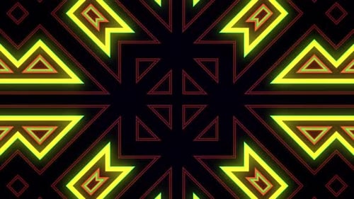 Abstract Multicolor Blinking 4K 03