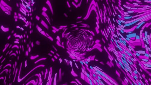 Vibrant Abstract Wavy Neon Pattern Motion Background