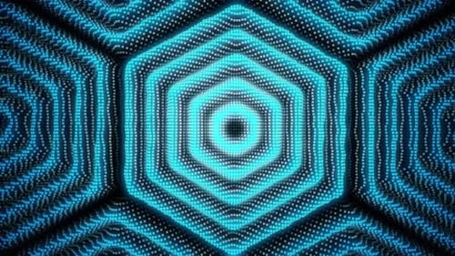 Vj Background Hexagon