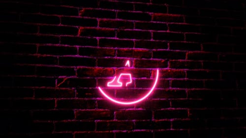 A text neon intro animation