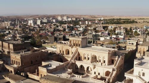 Drone Video Over Historic Buildings in the Architectural Style