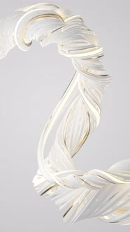 Lignes courbes fluides en boucle abstraite