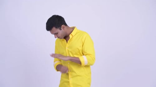 Thoughtful Young Man Posing with Various Expressions