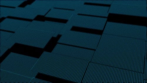 Abstract green cubes