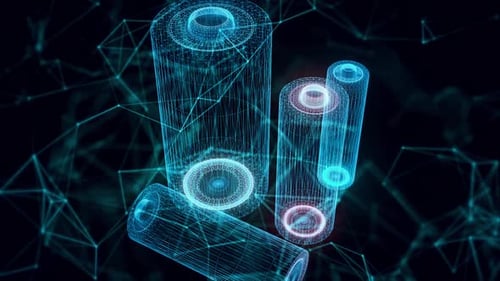 Battery Hologram Close Up Hd