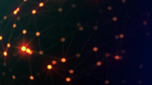 Abstract Connected Blinking Dot Light