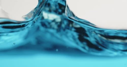 Abstract Blue Liquid Motion Background