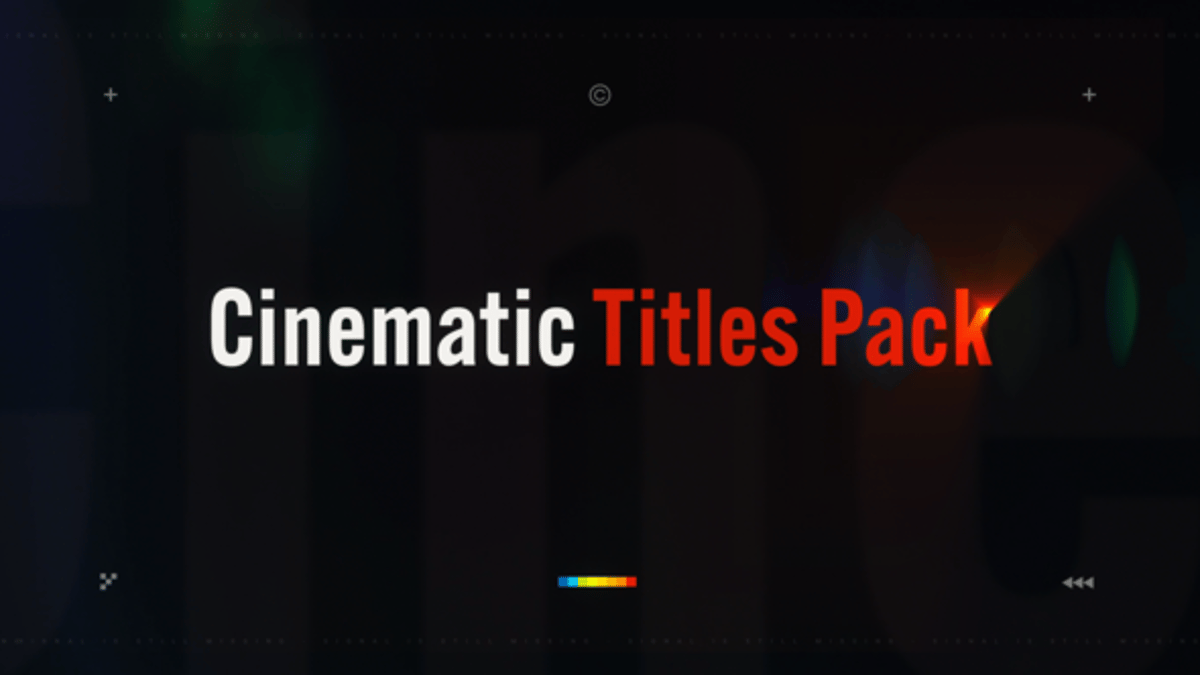 Dynamic Cinematic Glitch Text Reveals, Titles ft. cinematic title ...