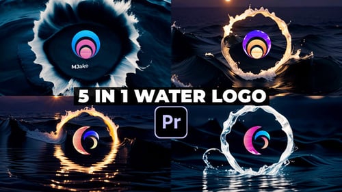 Ocean Waves Realistic Water Logo Reveal