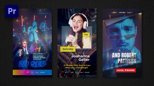 Instagram Reels Event Party Flyers. Part 9 | Premiere Pro