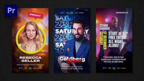 Dynamic Nightclub Event Flyers for Social Media Promos