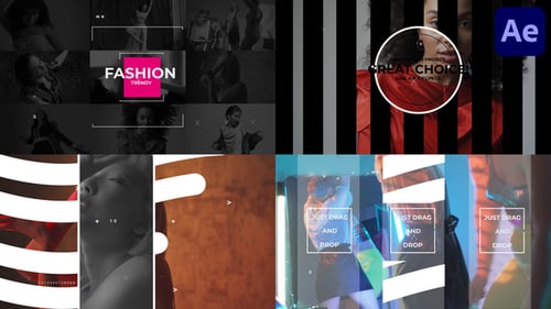 Dynamic Fashion Opener Featuring Geometric Transitions and Kinetic Typography