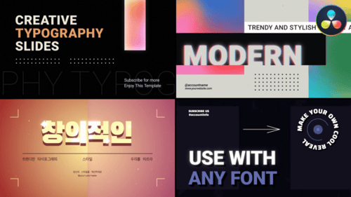 Creative Typography for DaVinci Resolve