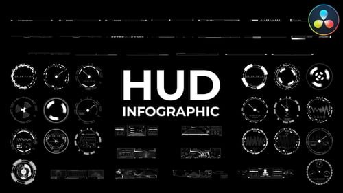 HUD Infographic for DaVinci Resolve