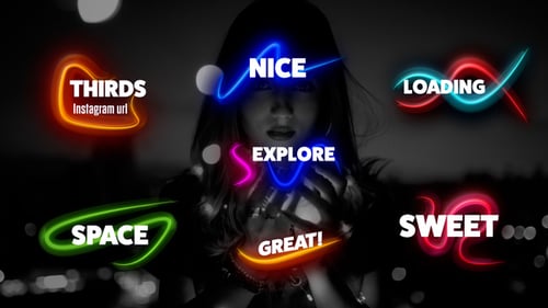 Shiny Lines Lower Thirds