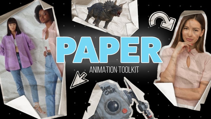 Animated Paper Unfolding Effect for Photos and Video Reveals, Broadcast ...