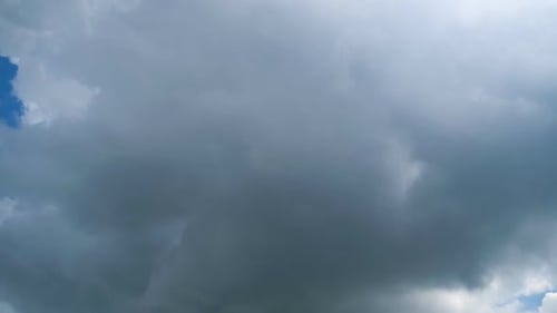Gewitterwolken bewegen sich am Himmel, Zeitraffer.