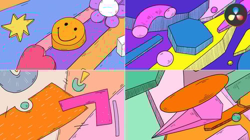 Abstract Colorful Transitions | DaVinci Resolve