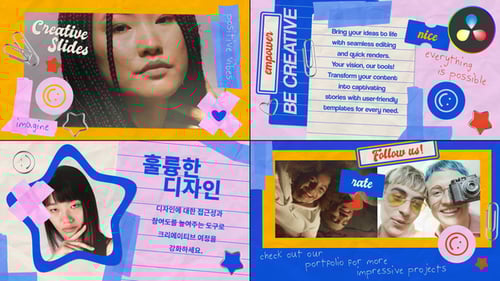 Creative Handmade Slides for DaVinci Resolve