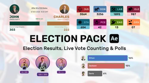 Election Pack - Results, Live Counting, Poll, Survey