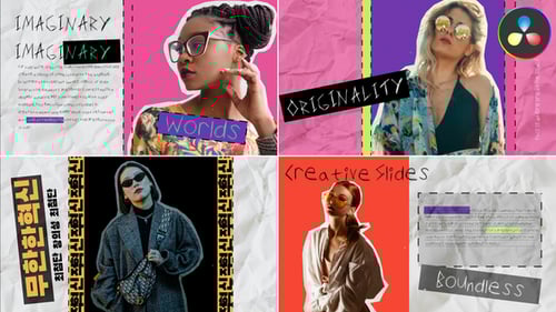 Handmade Creative Slides for DaVinci Resolve