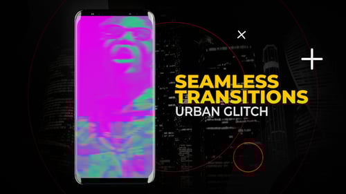 Seamless Vertical Glitch Transitions for Urban Video Projects