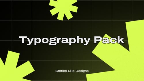 9 Stories-Like Typography Pack | After Effects
