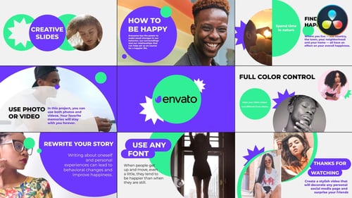 Dynamic Minimalist Slideshow for Photos, Videos, and Motivational Content