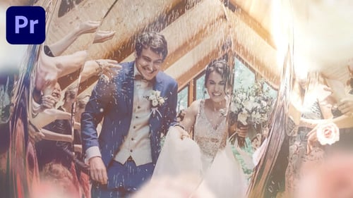 Elegant Wedding Photo Slideshow with Glowing Transitions