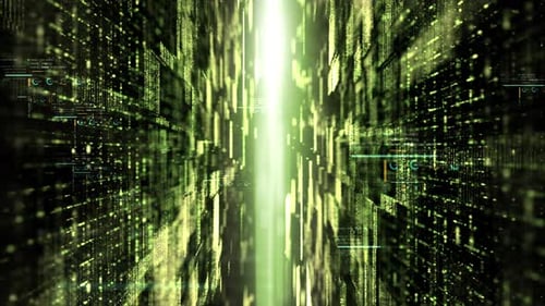 Futuristisches digitales abstraktes Matrix-Partikelraster 01
